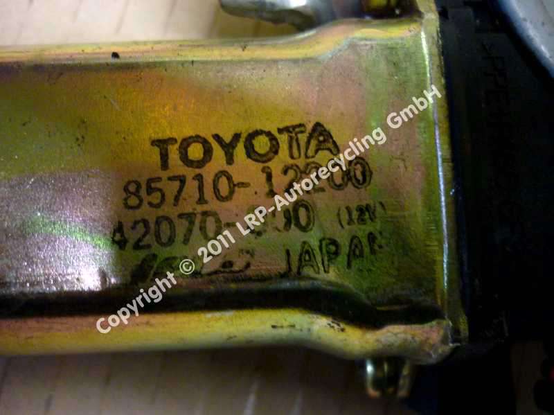 Toyota Corolla E11 original Fensterheber hinten rechts 8571012200 4207000 BJ1998